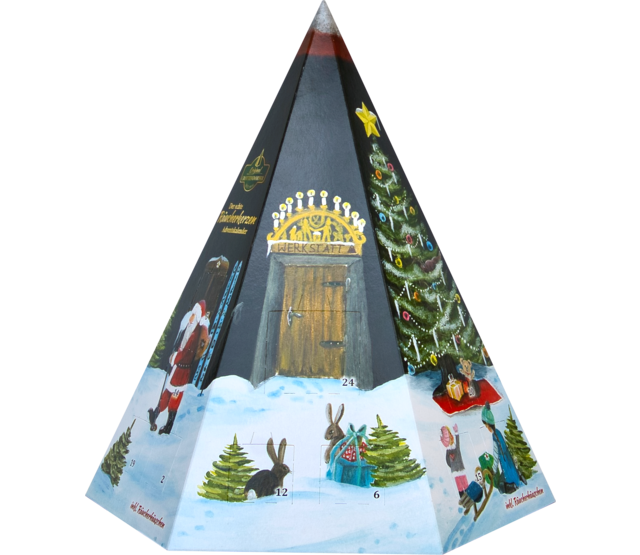 Räucherkerzen-Adventskalender-Pyramide