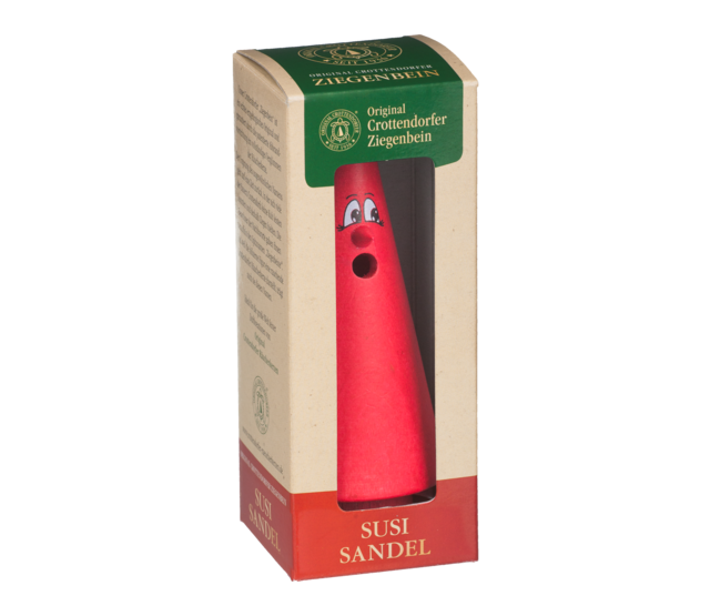 Crottendorfer Ziegenbein-Susi Sandel (rot), Räucherfigur