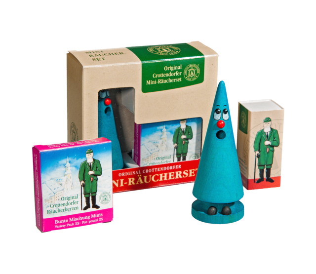 Geschenkset Mini-Ziegenbein "Leo Lavendel", Räucherfigur Geschenkset Mini-Ziegenbein "Leo Lavendel", Räucherfigur