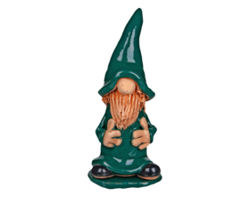 Keramik-Räucherfigur, Wichtel - grün