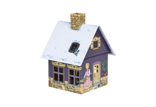 Metall-Räucherhäuschen Weihnachtsbäckerei