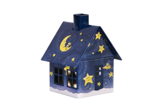 Metall-Räucherhäuschen Gute Nacht