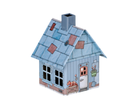 Metall-Räucherhäuschen Villa Rost