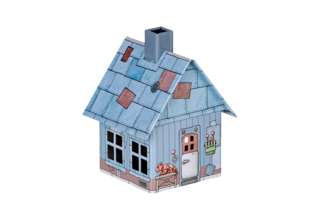 Metall-Räucherhäuschen Villa Rost