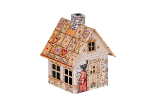 Metall-Räucherhäuschen Hänsel & Gretel