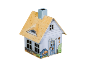 Metall-Räucherhäuschen "Strandhaus"