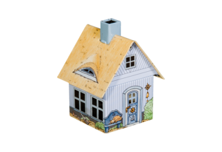 Metall-Räucherhäuschen "Strandhaus"