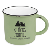 Vintage-Becher Bergglück, "Glücksformel" Vintage-Becher Bergglück, "Glücksformel"