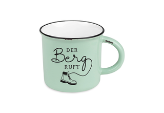 Vintage-Becher Bergglück, "Der Berg ruft"
