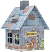 Metall-Räucherhäuschen Villa Rost mit integriertem Räucherkerzenhalter