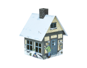 Metall-Räucherhäuschen Winterfreude