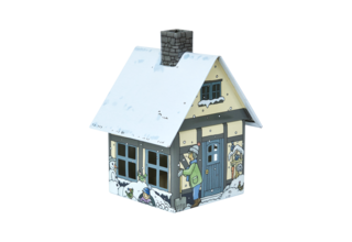 Metall-Räucherhäuschen Winterfreude