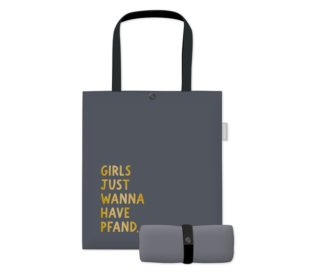 Baumwoll-Beutel mit lustigem Spruch, "Girls just wanna have Pfand" Baumwoll-Beutel mit lustigem Spruch, "Girls just wanna have Pfand"