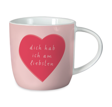 Grafik Werkstatt Gute Laune Tasse, "Dich hab ich am liebsten"