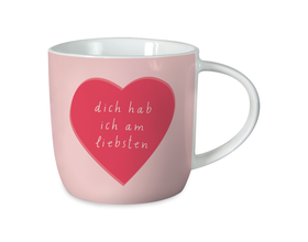 Gute Laune Tasse, "Dich hab ich am liebsten"