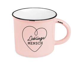 Vintage-Becher "Lieblingsmensch"