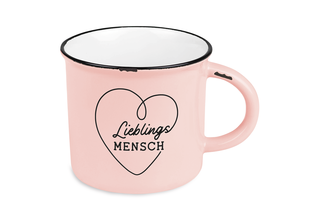 Vintage-Becher "Lieblingsmensch"