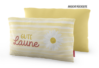 Baumwoll-Kuschel-Kissen, "Gute Laune"