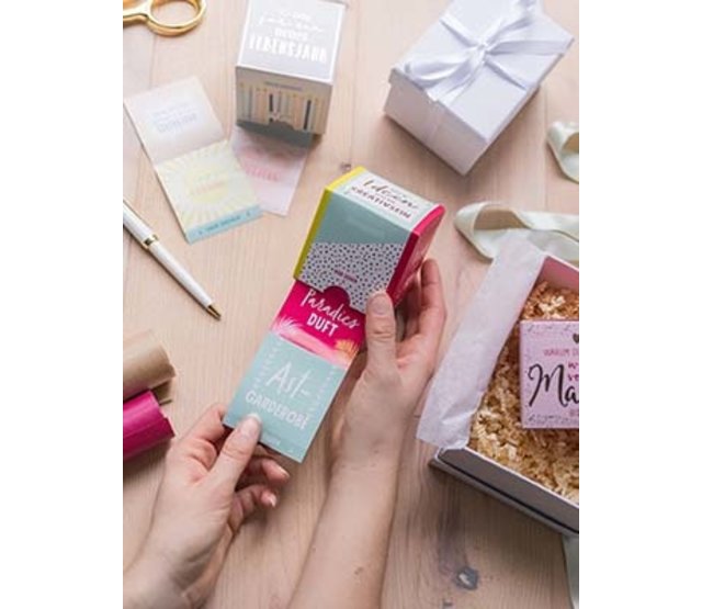 Grafik Werkstatt Message in a Box, "Eine Portion Achtsamkeit" Grafik Werkstatt Message in a Box, "Eine Portion Achtsamkeit"