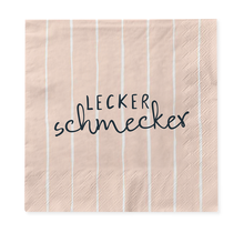 Cocktail-Servietten, "Lecker schmecker"