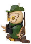 Drechslerei Kuhnert, Raucheule Jäger, Holzfigur Drechslerei Kuhnert, Raucheule Jäger, Holzfigur