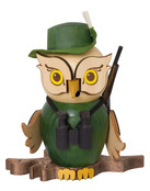 Drechslerei Kuhnert, Raucheule Jäger, Holzfigur Drechslerei Kuhnert, Raucheule Jäger, Holzfigur