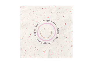 Cocktail-Servietten, "happy hour"