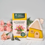 Räucherhäuschen aus Holz, grün Räucherhäuschen aus Holz, grün
