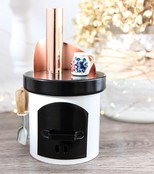 Räucherofen Küchenherd mit Keramiktopf, weiß Räucherofen Küchenherd mit Keramiktopf, weiß