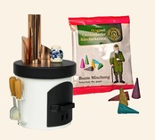 Räucherofen Küchenherd mit Keramiktopf, weiß Räucherofen Küchenherd mit Keramiktopf, weiß