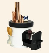 Räucherofen Küchenherd mit Keramiktopf, weiß Räucherofen Küchenherd mit Keramiktopf, weiß