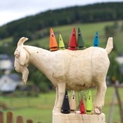 Crottendorfer Räucherfigur Ziegenbein-Addi Advent (braun)