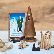 Crottendorfer Räucherfigur Ziegenbein-Addi Advent (braun)