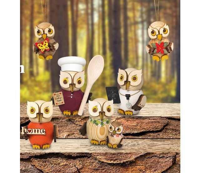 Drechslerei Kuhnert, Eulenbaum "Mini" für Eulenkinder Drechslerei Kuhnert, Eulenbaum "Mini" für Eulenkinder