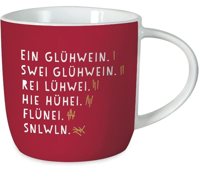 Gute Laune Tasse, Weihnachten, "Ein Glühwein..."