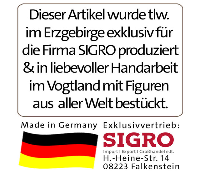 Tisch-Pyramide aus Buchenholz, "Eulenwald"