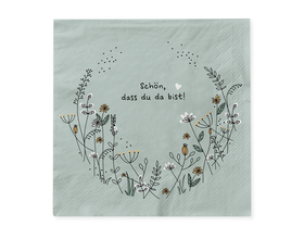 Cocktail-Servietten, "Schön dass du da bist!"