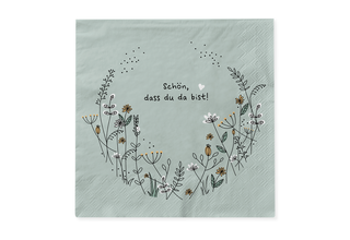 Cocktail-Servietten, "Schön dass du da bist!"