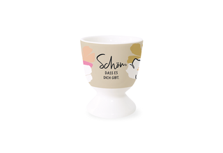 Porzellan Eierbecher Schön, dass es dich gibt