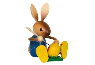 Langbein-Hase Hasenmaler mit Ei