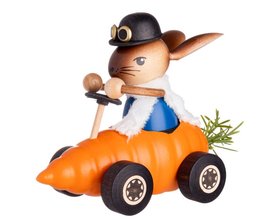 Langbein-Hase im Möhrenauto
