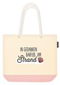 Strandtasche, Shopper, Maritim, "Barfuß am Strand" Strandtasche, Shopper, Maritim, "Barfuß am Strand"
