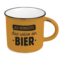 Vintage-Becher "Ich wünschte das wäre ein Bier"