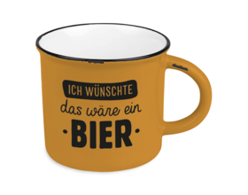Vintage-Becher "Ich wünschte das wäre ein Bier"