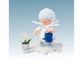 Schneeflöckchen mit Gießkanne