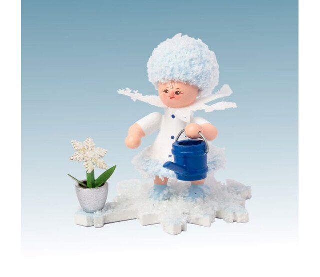 Drechslerei Kuhnert Schneeflöckchen mit Gießkanne
