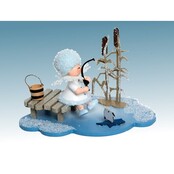 Drechslerei Kuhnert, Schneeflöckchen auf Wolke, Eisangler Drechslerei Kuhnert, Schneeflöckchen auf Wolke, Eisangler