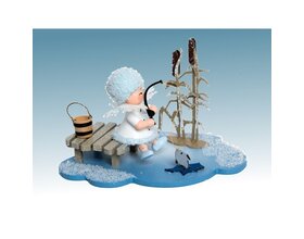 Schneeflöckchen auf Wolke, Eisangler