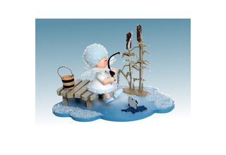 Schneeflöckchen auf Wolke, Eisangler