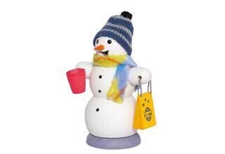 Schneemann mit Glühweintasse